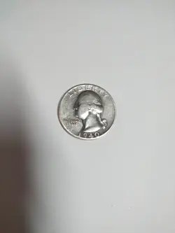 1940-D WASHINGTON SILVER QUARTER .WW2 ERA