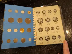 ANTIQUE JAPANESE COIN COLLECTION 1870   1873  COINS JAPAN WW2 IN BOOK  VERY RARE