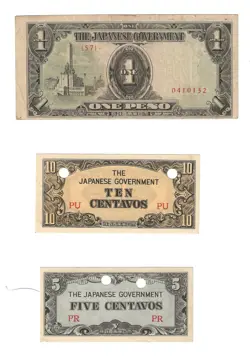 OCCUPATION BANKNOTES PESO