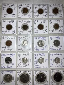 LOT OF 20-INSTANT COIN COLLECTION!.SILVER, NIFC , WW2, BICENTENNIAL ETC