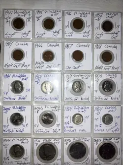 LOT OF 20-INSTANT COIN COLLECTION!.SILVER, NIFC , BICENTENNIAL WW2, FOREIGN ETC