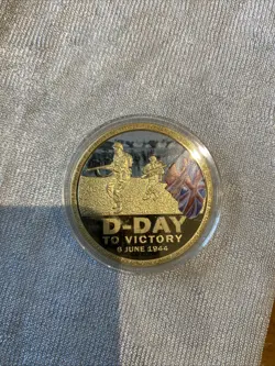 1939-1945 WW2 D-DAY TO VICTORY COMMEMORATIVE COIN
