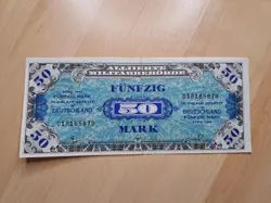ALLIED MILITARY AUTHORITY GERMANY OCCUPATION ZONE WW2 50 MARK