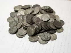 (104)  WW2 SILVER WAR NICKELS *1960S NEW YORK WAITRESS HOARD*