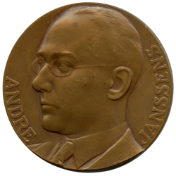 JANSSENS BRONZE COMMEMORATIVE