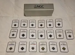 LOT OF 19 NGC GRADED COINS WW2 NAZI GERMANY COPPER SILVER COINS