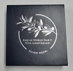 2020 END OF WORLD WAR II 75TH ANNIVERSARY SILVER MEDAL WW2 MINT