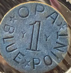 BLUE OPA WAR RATION TOKEN WW2