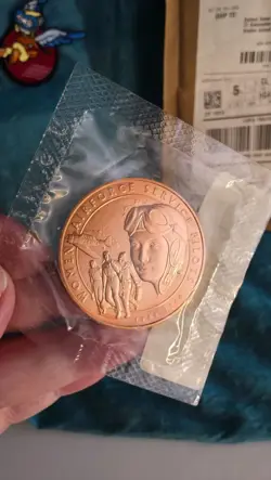 NATIONAL WASP WW2 MUSEUM PROOF COIN BAG PATCH WOMEN AIR FORCE SERVICE PILOTS