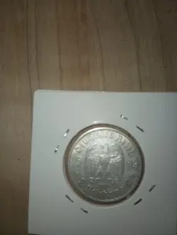 GERMAN 2 REICHSMARK 1934 A POTSDAM CHURCH DATE SILVER COIN 3RD WW2 MARK