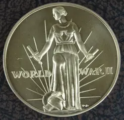 WORLD WAR 2 VICTORY MEDAL US MINT COMMEMORATIVE TOKEN UNCIRCULATED WWII