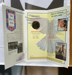 50TH ANNIVERSARY VE DAY WW2 COMMEMORATIVE 2 COIN IN PRESENTATION FOLDER 1995 1