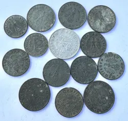 GERMAN WW2 THIRD REICH COINS JOB LOT