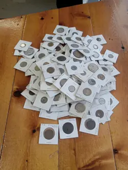 HUGE LOT OF FOREIGN COINS FROM THE 1862-1980 PHILIPPINES  MIX LOT FRANCE WW2