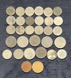 WWII REICHSPFENNIG WW2 GERMAN COINS