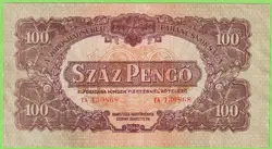 HUNGARY 1944 100 PENGO RED ARMY COMMAND WW2 P-M8 VF B456