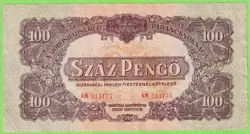 HUNGARY 1944 100 PENGO RED ARMY COMMAND WW2 P-M8 VF B457
