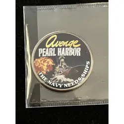 AVENGE PEARL HARBOR WW2 COMMEMORATIVE 2014 HALF DOLLAR - NAVY NEEDS SHIPS