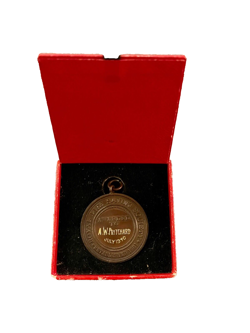 ROYAL LIFE SAVING SOCIETY, MEDALLION AWARDED TO A W PRITCHARD JULY 1940 WW2