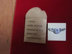 OBSERVER PINBACK WINGS