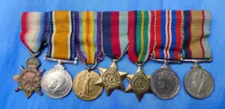 AUSTRALIAN WW1 & WW2 MINIATURE MEDALS: 1914-15 TRIO & WW2 PACIFIC GROUP OF FOUR