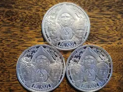 (3) 1OZ .999 SILVER COINS. WORLD WAR 2. AMAZING DETAILS! FREE SHIPPING.