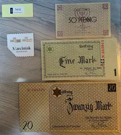 MARK/BANKNOTE/GHETTO/LITZMANNSTADT/GETTO/LODZ/POLEN/1940/DEUTSCHE REICH/WW2/WWII