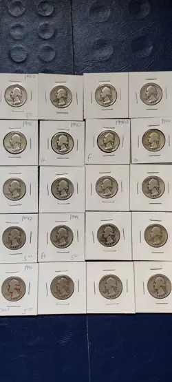 QUARTERS VARIOUS DATES/