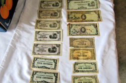 WW2 OCCUPATION JAPANESE INVASION MONEY, LOT OF (14) NOTES,   (LOT61)