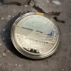 TIGER TANK WW2 SILVER PLATED COMMEMORATIVE COIN