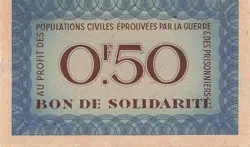 FRANCE 0,50 FRANCS PETAIN WW2  AUUNC