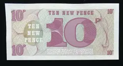 BRITISH (1972) WW2 ARMED FORCES 10 NEW PENCE, 6TH SERIES