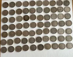 70 PIECES THIRD REICH WW2 GERMAN 2 REICHSMARK HINDENBURG SILVER COIN