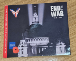 2005 GIBRALTAR BRILLIANT UNCIRCULATED CROWN 60TH ANNIVERSARY OF THE END OF WW2