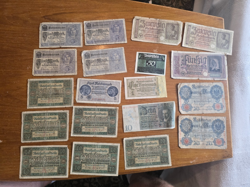 LARGE JOB LOT OF OLD ORIGINAL PRE+ WW2 BANKNOTES NAZI GERMANY GERMAN REICHSMARK