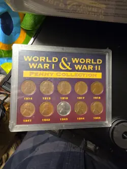 WW1 WW2 PENNY COLLECTION. JUNK DRAWER