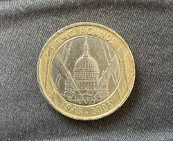 2005 EII £2 TWO POUND COIN - WW2 ST PAUL’S THE BLITZ 1945 - 2005