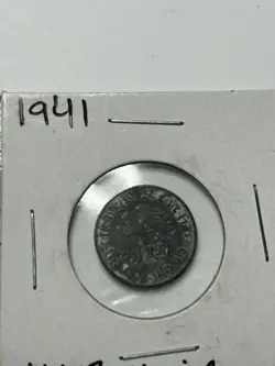 NAZI THIRD REICH - GERMAN WW2 1 PFENNIG COIN, 1941.
