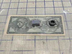 BANK OF GREECE BANKNOTE 500 MILLION DRACHMAS 1944  WITH FAKE WW2 STAMP.