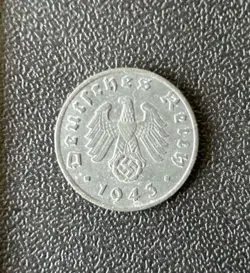 GERMAN 1 PFENNIG ~ GERMANY ~ WW2 1PF 1943-A  CIRCULATED COIN