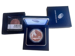 2020 END OF WORLD WAR II 75TH ANNIVERSARY SILVER MEDAL WW2 WITH COPPER COIN