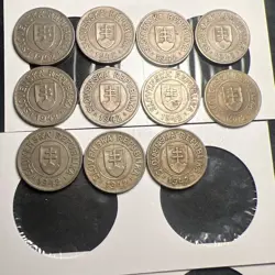 1942 SLOVAKIA 1 KORUNA WW2 COIN **OPEN 4 VARIETY**  (1 COIN PER SALE) Z4983