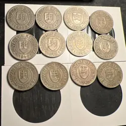 1940 SLOVAKIA 1 KORUNA WW2 COIN (1 COIN PER SALE) Z4986