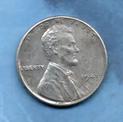 1943 S CIRCULATED STEEL WW2 ERA LINCOLN WHEAT CENT