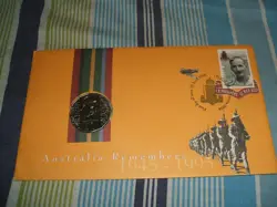 AUSTRALIA 1995 50C COIN COVER - SIR EDWARD 