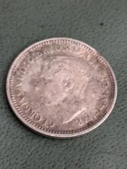 AUSTRALIA 1942 D 3 PENCE SILVER COINS WWII WW2