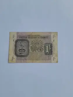 BRITISH MILITARY 1 SHILLING 1943 PM2  BRITAIN AUTHORITY WWII WW2 MEMORABILIA 172