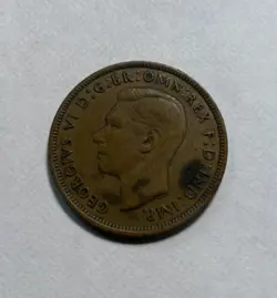 1940 GREAT BRITAIN ONE PENNY - GEORGE VI - WW2 HOT PRICE