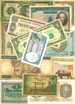 U.S./BRA./ISR./WW 2 JAPAN/SPAIN  15 BANKNOTE LOT (L3) WORLD PAPER MONEY CURRENCY