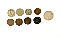 8  GERMAN EMPIRE COINS AND  1939  SILVER 2 MARK THIRD REICH COIN